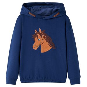 Kinder-Kapuzenpullover Marineblau 92