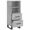 vidaXL Sideboard Betongrau 34,5x34x90 cm Holzwerkstoff