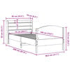 vidaXL Massivholzbett ohne Matratze Wei&szlig; 75x190 cm Kiefernholz