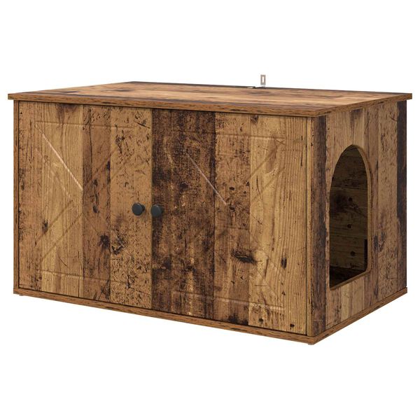 vidaXL Katzenhaus Altholz 85 x 55 x 50 cm Holzwerkstoff