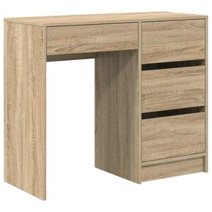 vidaXL Schreibtisch Sonoma-Eiche 90 x 37,5 x 75 cm Holzwerkstoff