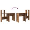 vidaXL Schreibtisch Altholz 131,5 x 50 x 106,5 cm Holzwerkstoff