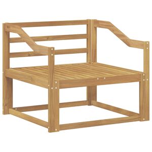 vidaXL Outdoor Mittelsofa Massivholz Akazie Wei&szlig;