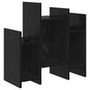 vidaXL Seitenschrank Schwarz Eichen-Optik 60 x 26 x 60 cm