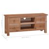 vidaXL TV-Schrank 100x30x45 cm Massivholz Mahagoni