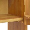 vidaXL Wand-Badschrank 25x25x100 cm Massivholz Teak