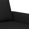 vidaXL 3-Sitzer-Sofa Schwarz 180 cm Kunstleder