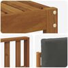 vidaXL Outdoor-Sofagarnitur mit Kissen 7 pcs Natur und Anthrazit