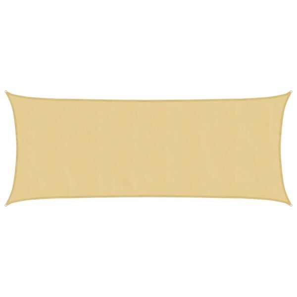 vidaXL Sonnensegel Sandfarbe 4,5x2 m 100% Polyester Oxford