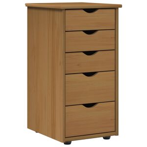 vidaXL Schrank 34 x 39 x 61,5 cm Massivholz Kiefer Honigbraun