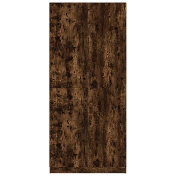 vidaXL Kleiderschrank Räuchereiche 90x52x200 cm Holzwerkstoff