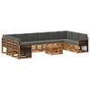 vidaXL Outdoor-Sofagarnitur 8 stk. Natur und Anthrazit