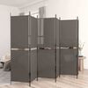 vidaXL 6-tlg. Paravent Anthrazit 300x200 cm Stoff