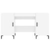 vidaXL Schreibtisch Hochglanz-Weiß 140x50x75 cm Holzwerkstoff