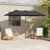 vidaXL Gartenparasol Schwarz 370 x 197 x 239 cm