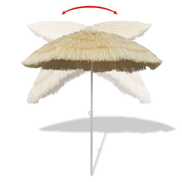 vidaXL Strandschirm Hawaii-Stil Kippbar