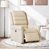 vidaXL Relaxsessel Elektrisch Creme Stoff