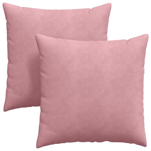 vidaXL Sofakissen 2 St&uuml;ck Rosa 80 x 80 cm Cordstoff