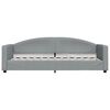 vidaXL Tagesbett mit Matratze Hellgrau 80x200 cm Stoff