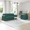 vidaXL Sofa 2 pcs Dunkelgr&uuml;n 198 x 78 x 80 cm Stoff