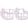 vidaXL Outdoor-Sofagarnitur mit Kissen 6 pcs Natur und Beige
