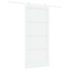 vidaXL Schiebet&uuml;r 93 x 202 cm Holzwerkstoff Wei&szlig;