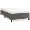 vidaXL Bettgestell Grau 90x200 cm Kunstleder