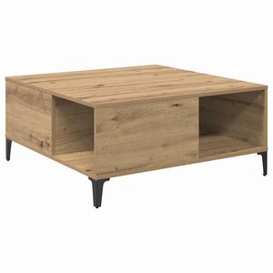 vidaXL Couchtisch Artisan-Eiche 80 x 80 x 36,5 cm Holzwerkstoff