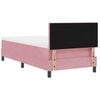 vidaXL Boxspringbett mit Matratze mit Kopfteil Rosa 100 x 200 cm Samt