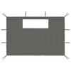 vidaXL Pavillon-Seitenwände mit Fenstern 2 Stk. Anthrazit