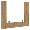 vidaXL TV-Wandschr&auml;nke 6 Stk. Artisan-Eiche Holzwerkstoff