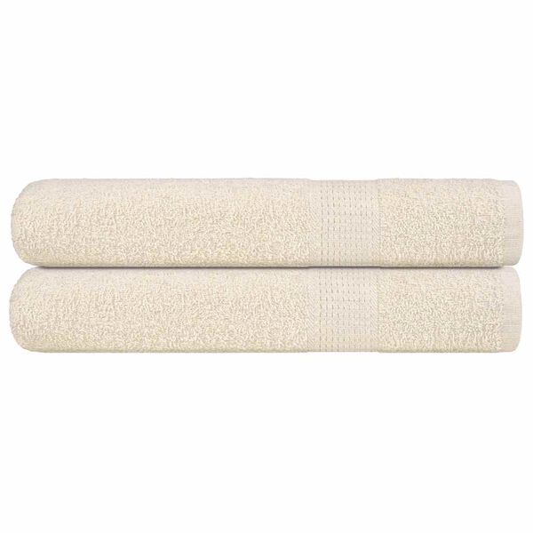 vidaXL Saunat&uuml;cher FROGN 2 Stk. Creme 80x200 cm 360 g/m&sup2;