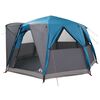 vidaXL Zelt f&uuml;r 6 Personen mit Dach Blau 425 x 396 x 222 cm