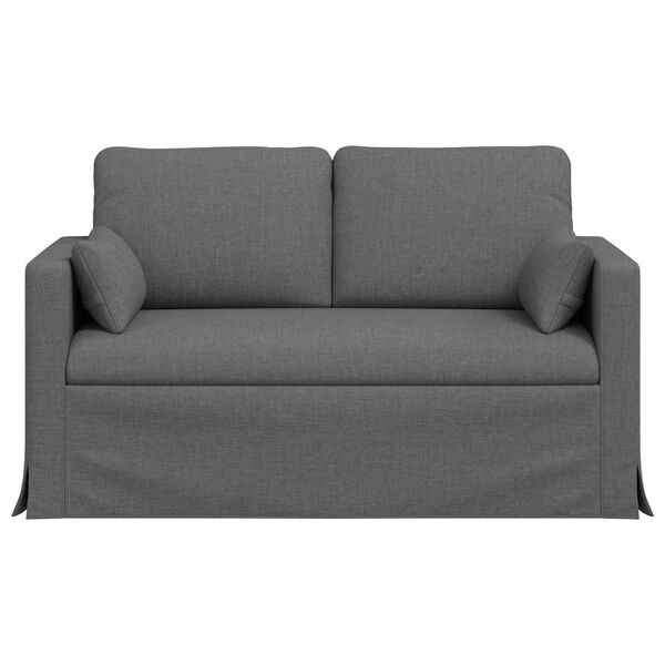 vidaXL Sofa 120cm Dunkelgrau Metall