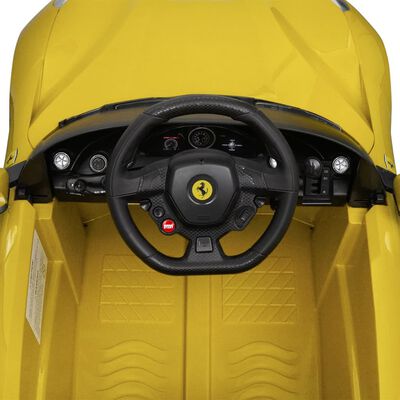 vidaXL Aufsitzauto Ferrari F12 Gelb 6 V mit Fernsteuerung