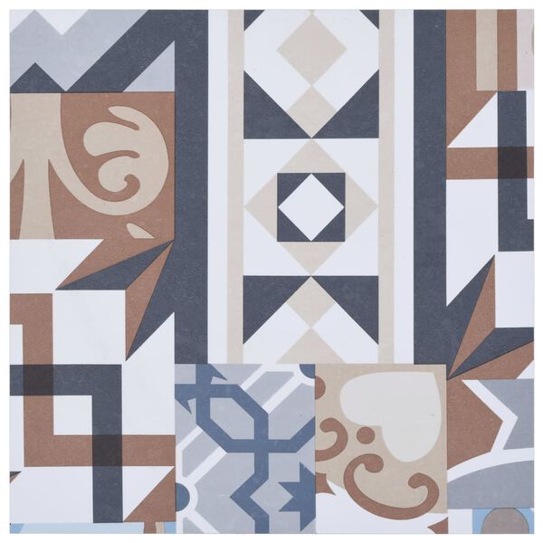 vidaXL PVC-Fliesen Selbstklebend 5,11 m² Einfarbiges Muster