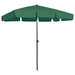 vidaXL Strandschirm Gr&uuml;n 200x125 cm