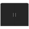 vidaXL Wandschrank Schwarz 80x42,5x64 cm Holzwerkstoff
