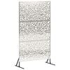 vidaXL Sichtschutz 100 x 50 x 180 cm Edelstahl Silber