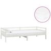 vidaXL Tagesbett mit Matratze 90x200 cm Wei&szlig; Kiefer Massivholz