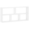 vidaXL Wandregal Wei&szlig; 102 x 17 x 50 cm Holzwerkstoff