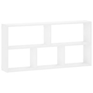 vidaXL Wandregal Wei&szlig; 102 x 17 x 50 cm Holzwerkstoff