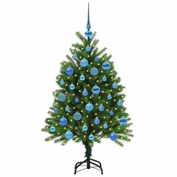 vidaXL Weihnachtsbaum mit 150 LEDs mit St&auml;nder Gr&uuml;n 120 cm PE