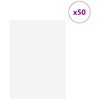 vidaXL Dekoplatten 50 pcs Wei&szlig; 21 x 30 x 0,27 cm Holzwerkstoff