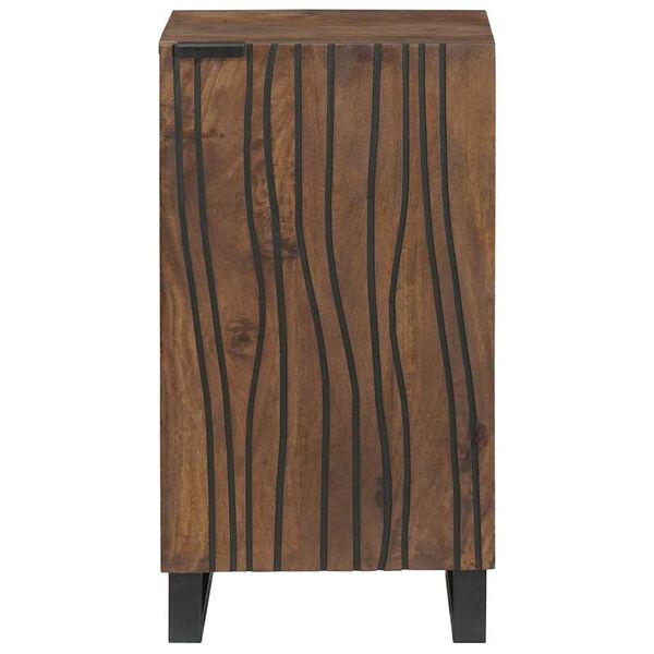 vidaXL Sideboard Braun 40 x 33 x 75 cm massives Mangoholz