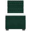 vidaXL Boxspringbett mit Matratze Dunkelgr&uuml;n 80x200 cm Samt