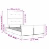 vidaXL Boxspringbett mit Kopfteil Schwarz 120 x 200 cm Samt