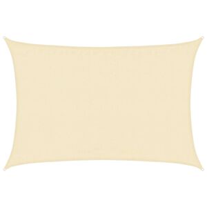 vidaXL Sonnensegel 160 g/m&sup2; Creme 3,5x4,5 m HDPE