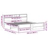 vidaXL Bettrahmen mit Kopfteil Wei&szlig; 200 x 200 cm Holzwerkstoff