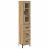 vidaXL Highboard Artisan-Eiche 34,5 x 34 x 180 cm Holzwerkstoff